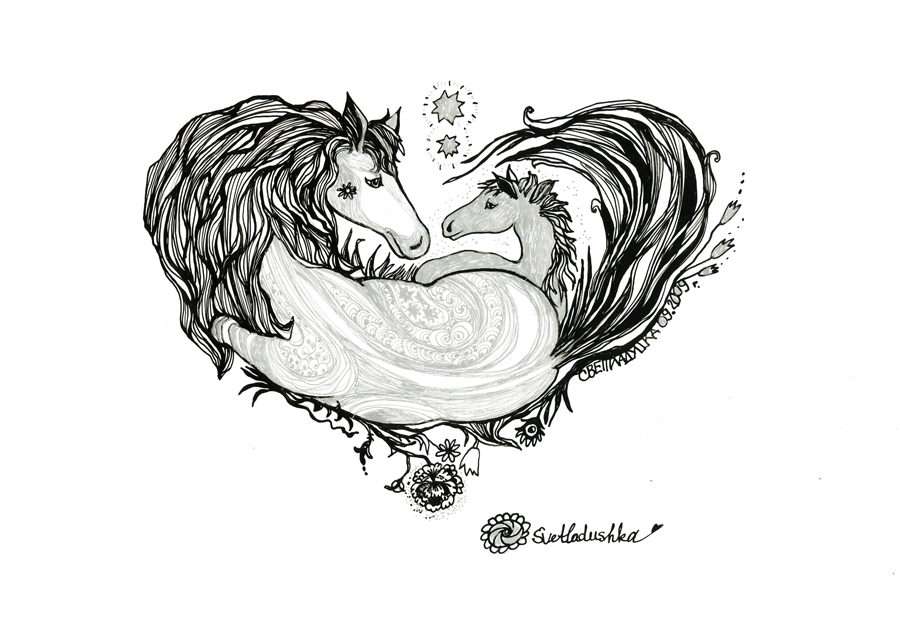 Сердечно о лошадках.