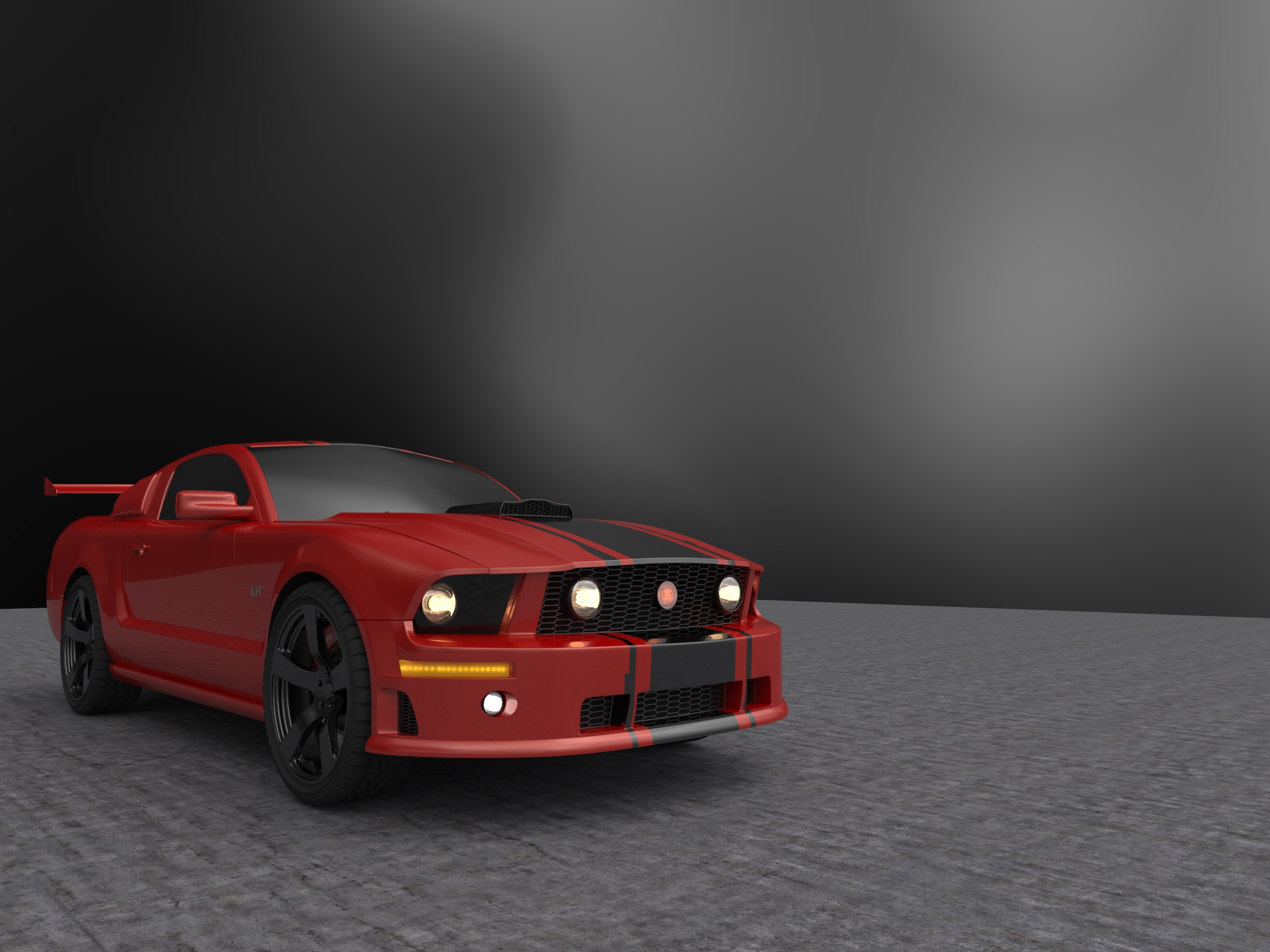 Моделирование Ford Mustang