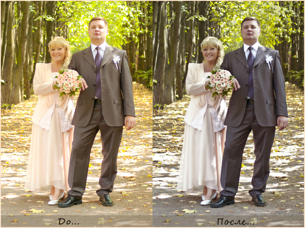 Цвето-тоновая коррекция, ретушь, детальная проработка портретов