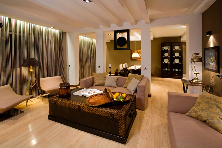 Интерьер в колониальном стиле.