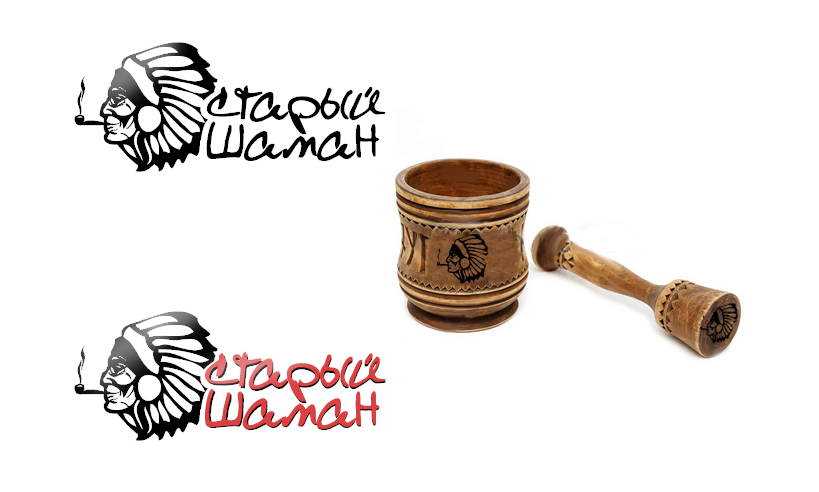 Вариант логотипа "Старый шаман"