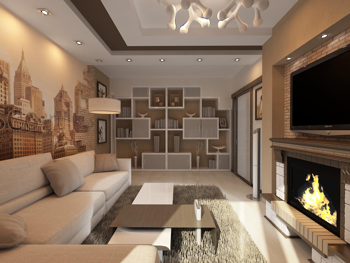 уютная гостиная