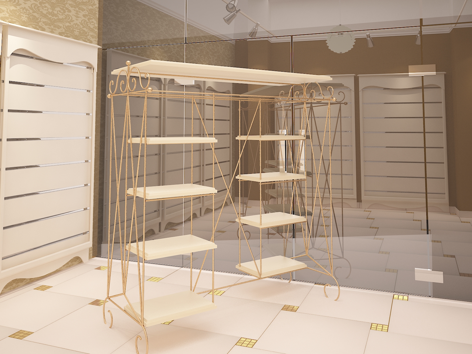 разработка кованной мебели и деталей декора для магазина "кай и г