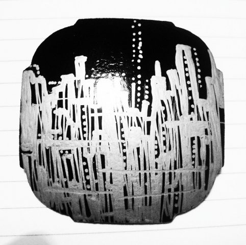 Брошь "Город"