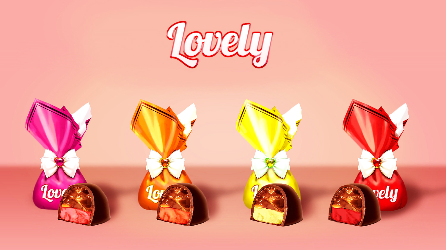 Обертка для  конфет "Lovely"