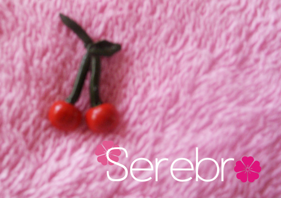 Бусина-вишенка из полимерной глины