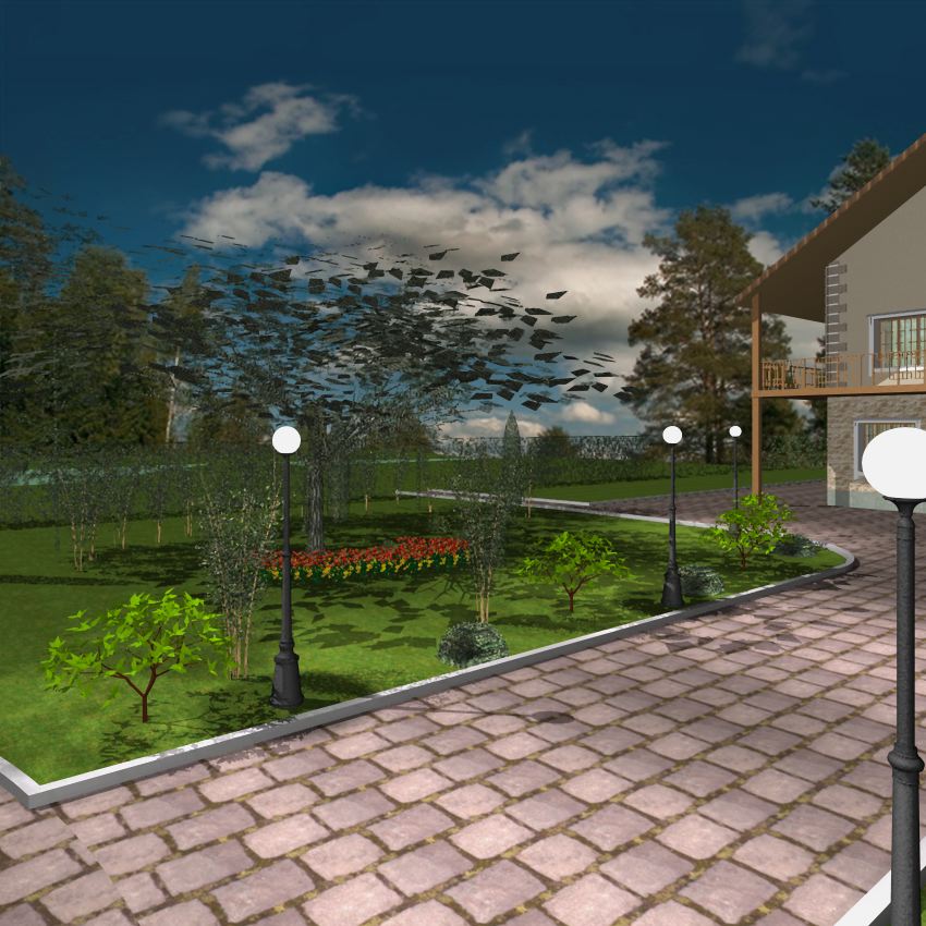 Ландшафт возле дома