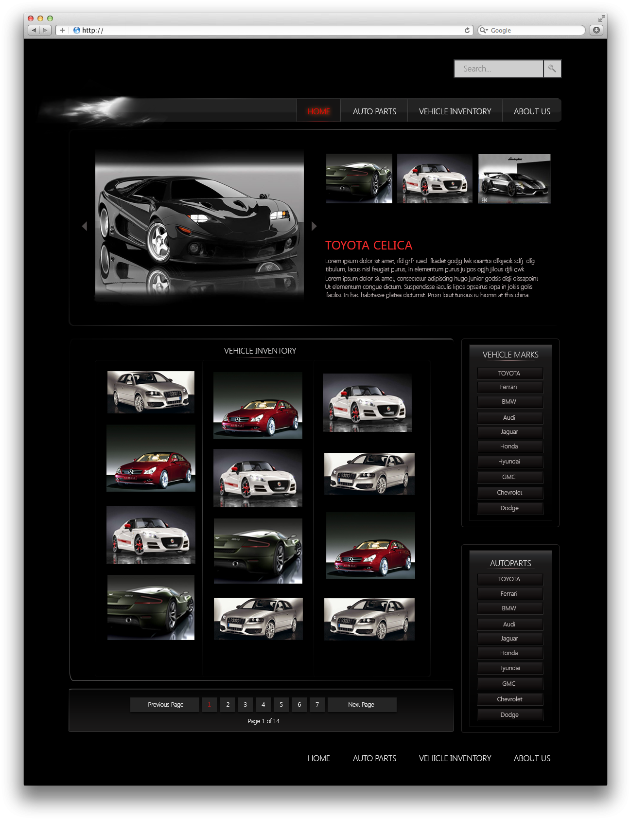 Сайт по продаже авто