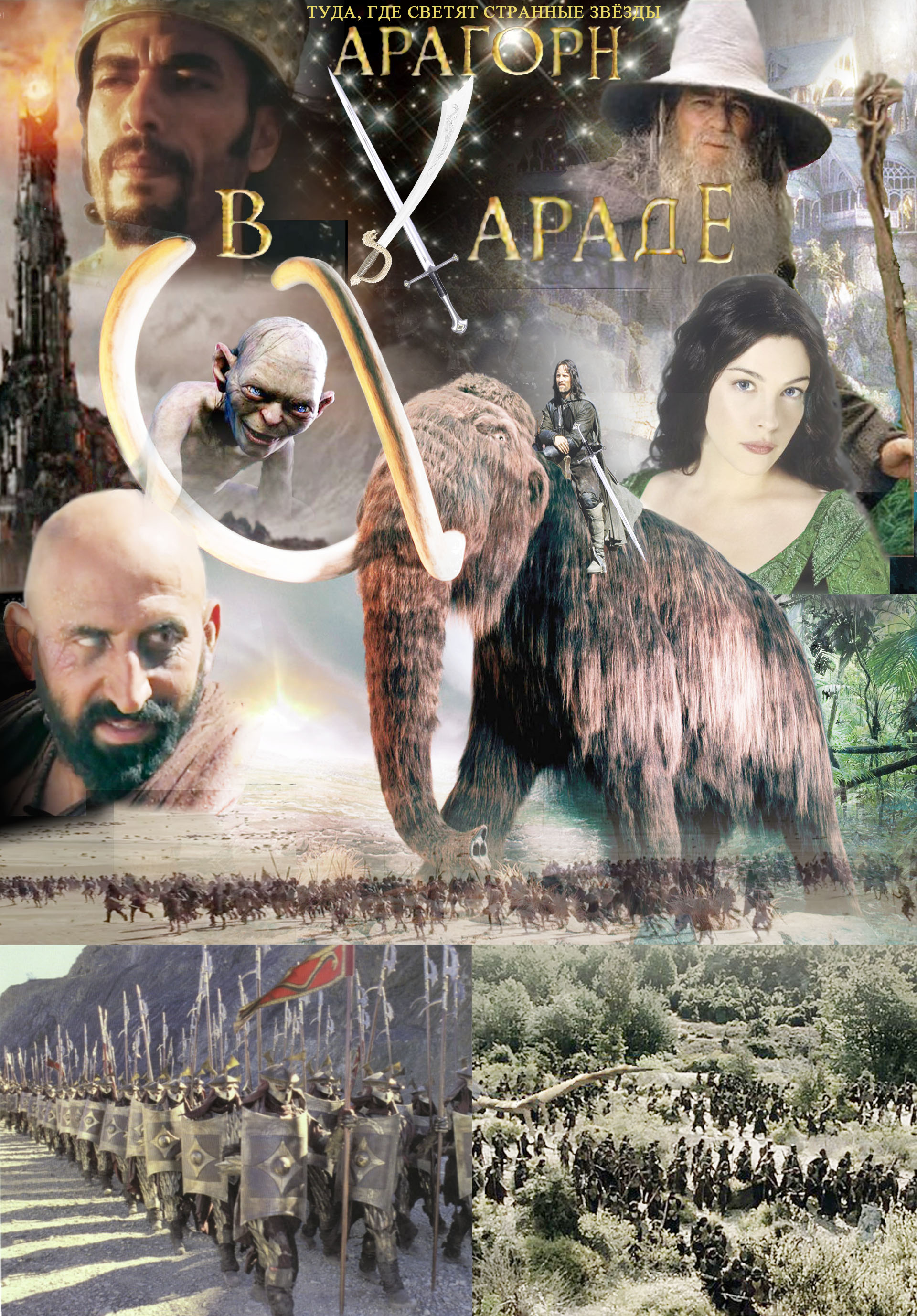 Обложка для моей книги "Арагорн в Хараде"