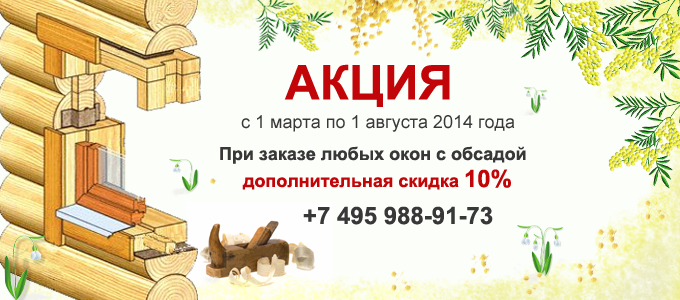 Баннер Акции для пластиковых окон