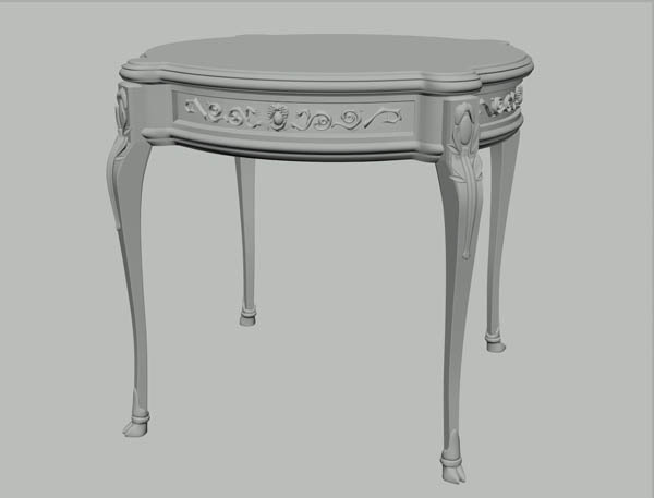 столик с резьбой