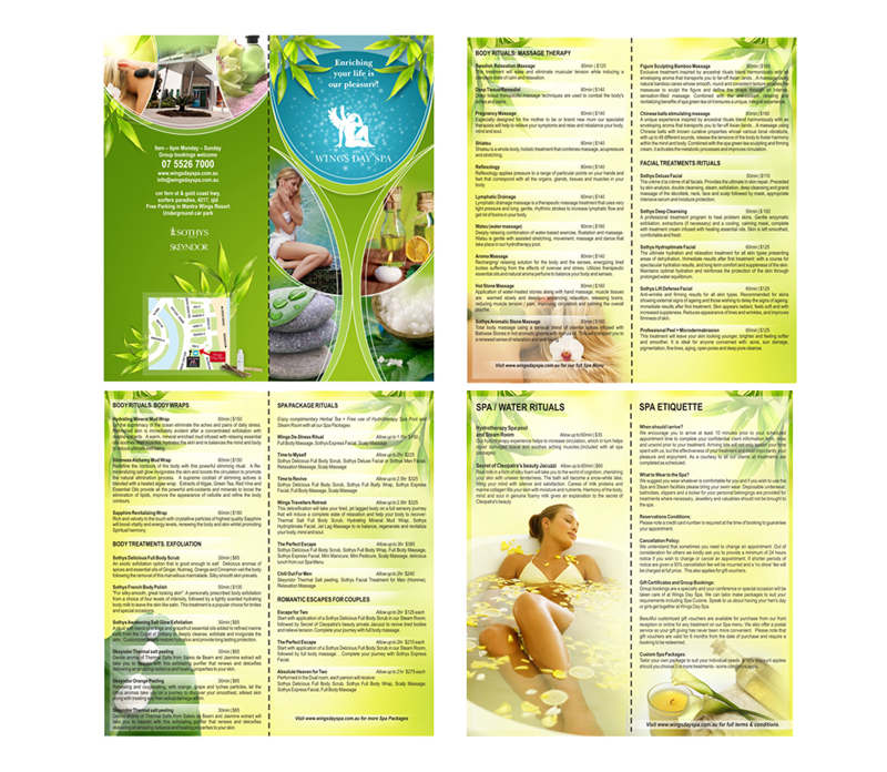 буклет спа