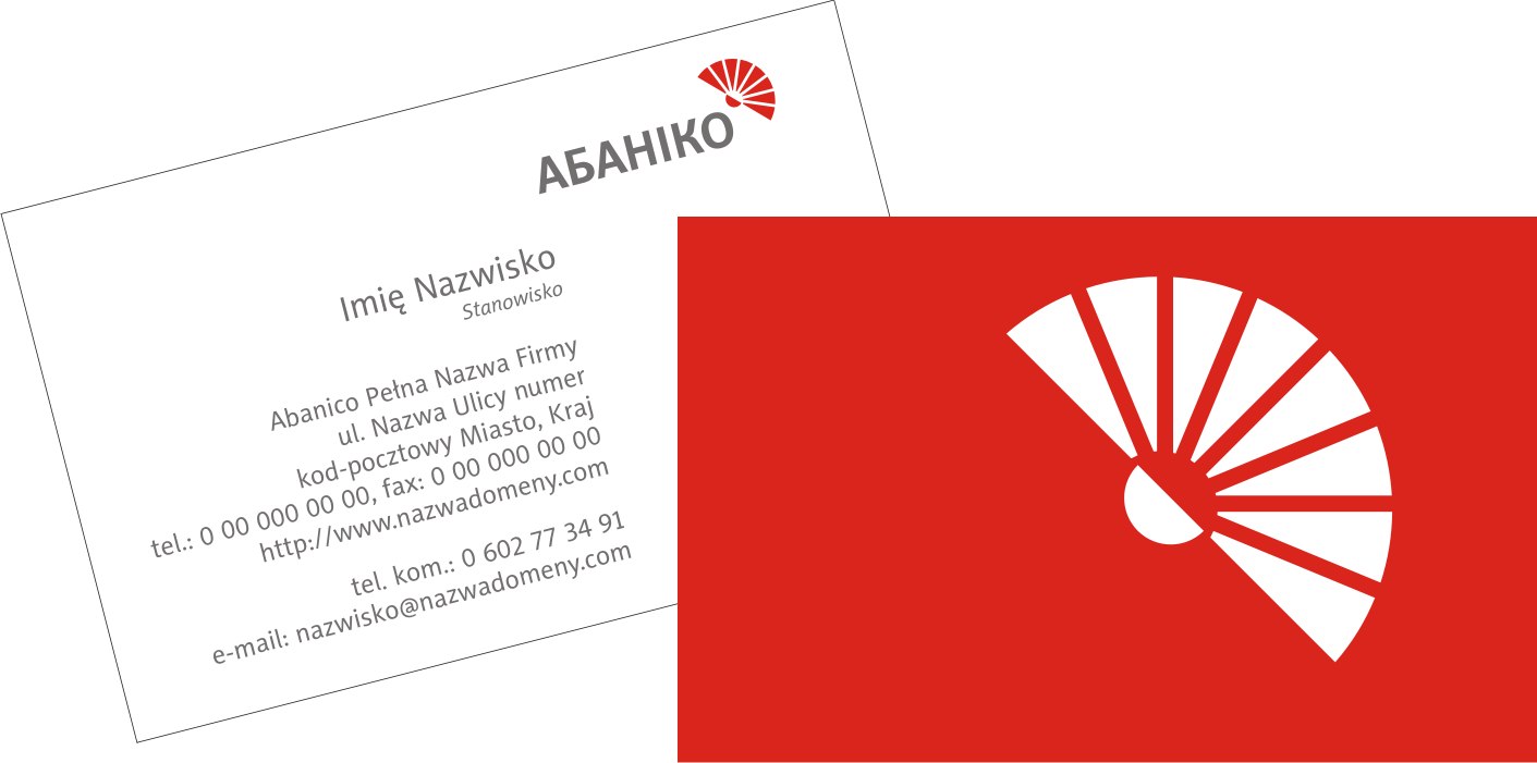 Визитка компании "Абанико"