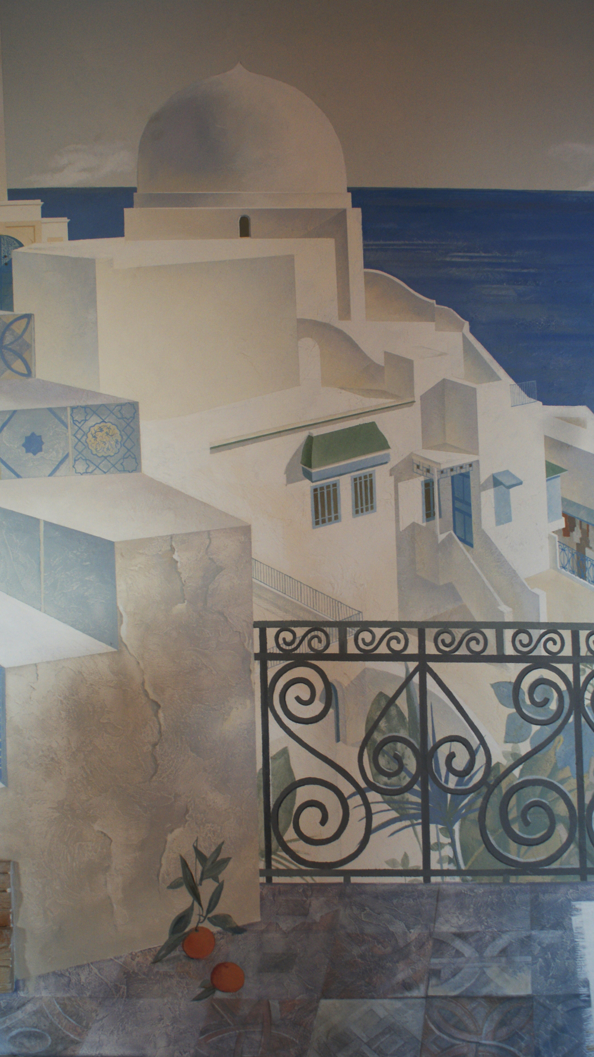 роспись мансарды в мавританском стеле