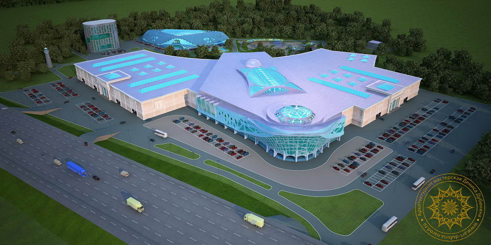 проект торгового центра с аква парком