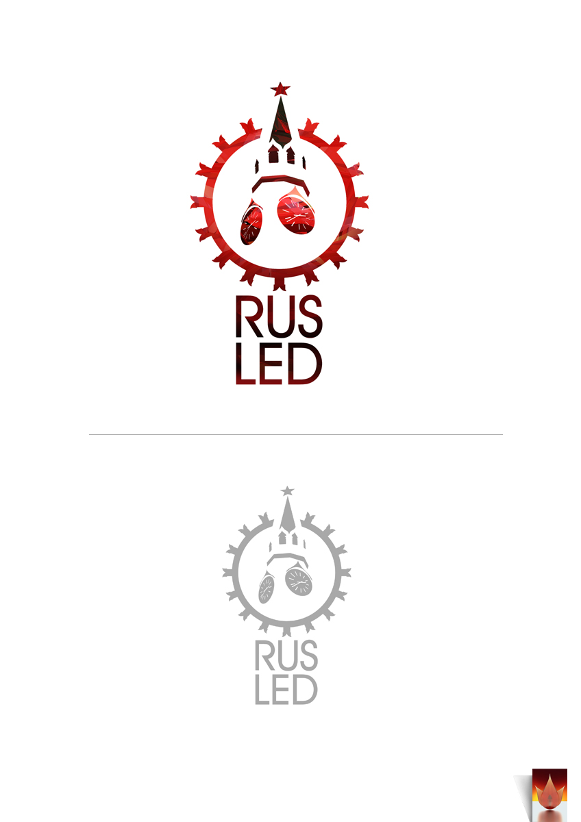 концепт фирменного знака "Руслед"