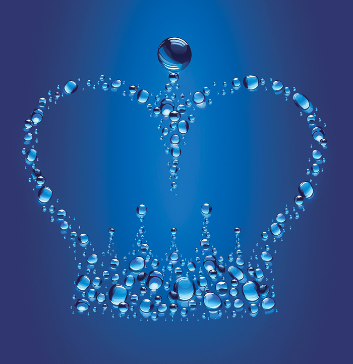 Корона из капель.