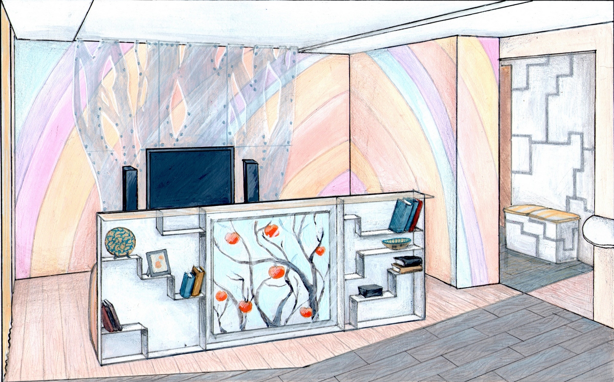 Гостиная-кухня