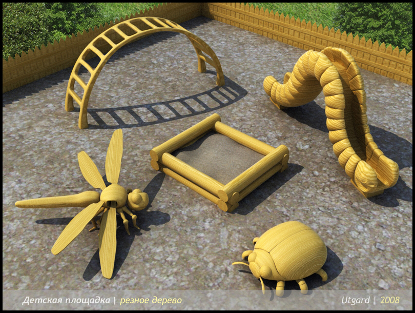 Детская площадка "Насекомые"