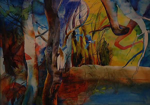 деревья и птицы (осень)