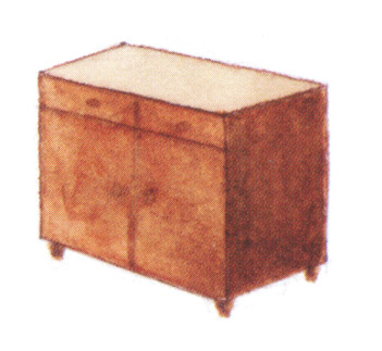 акварель "сундук"