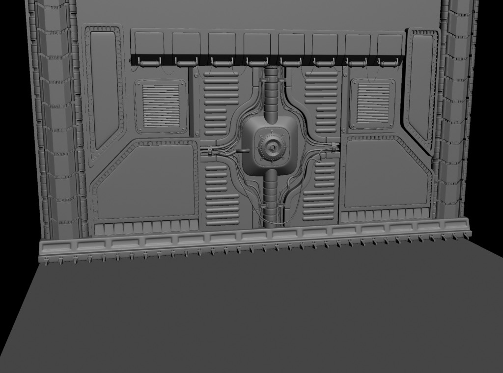 Стена урбан-хайтек