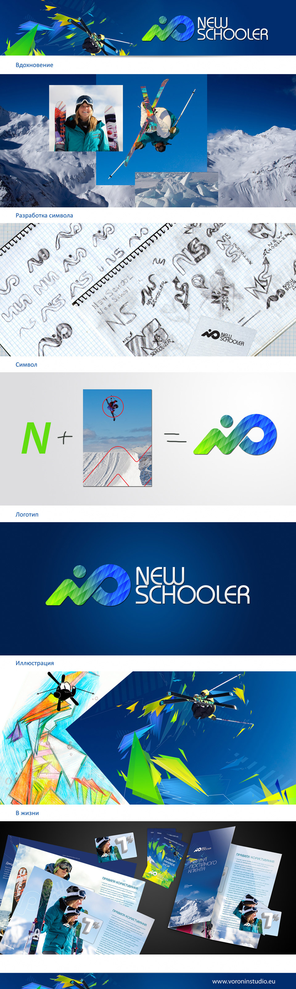 Логотип для специализированого магазина горнолыжного снаряжения