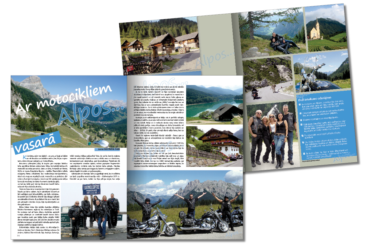 разворот журнала А4 "Atrak un skalak"