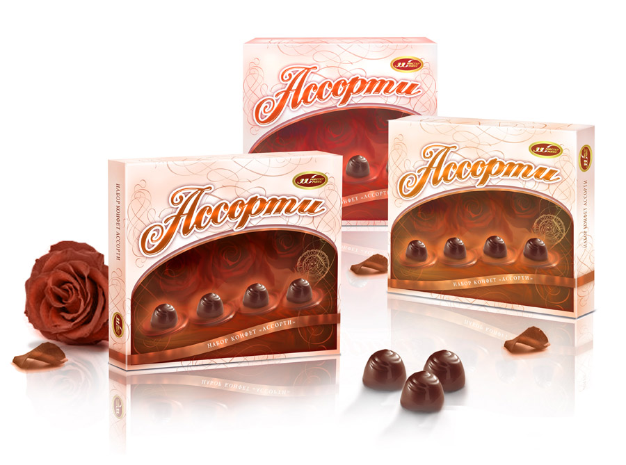Дизайн для конфет "Ассорти"