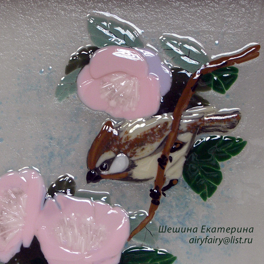 "Птица на ветке". фрагмент