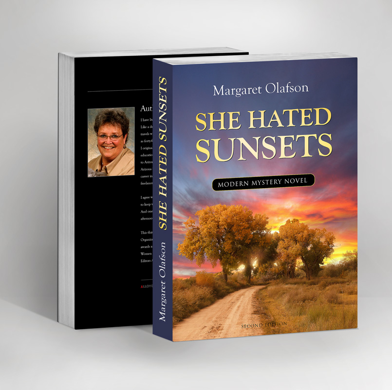 Обложка книги "She hated sunsets"