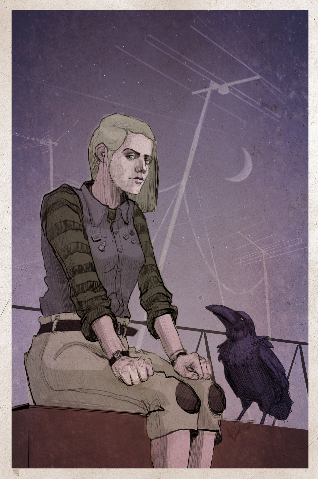 Девочка и ворон