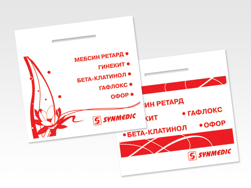 эскиз-макет пакета для компании Синмедик