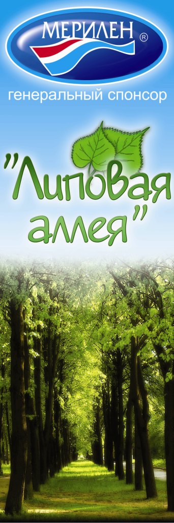 Логотип "Липовая аллея" + баннер на основе