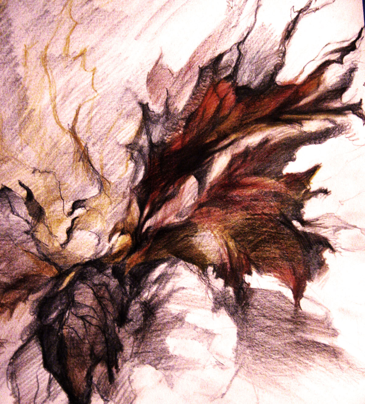 Серия "Маски" - "Осень.Тлен" Эскиз