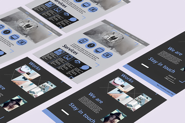 Сайт визитка дизайнера "Марии Евтушенко"