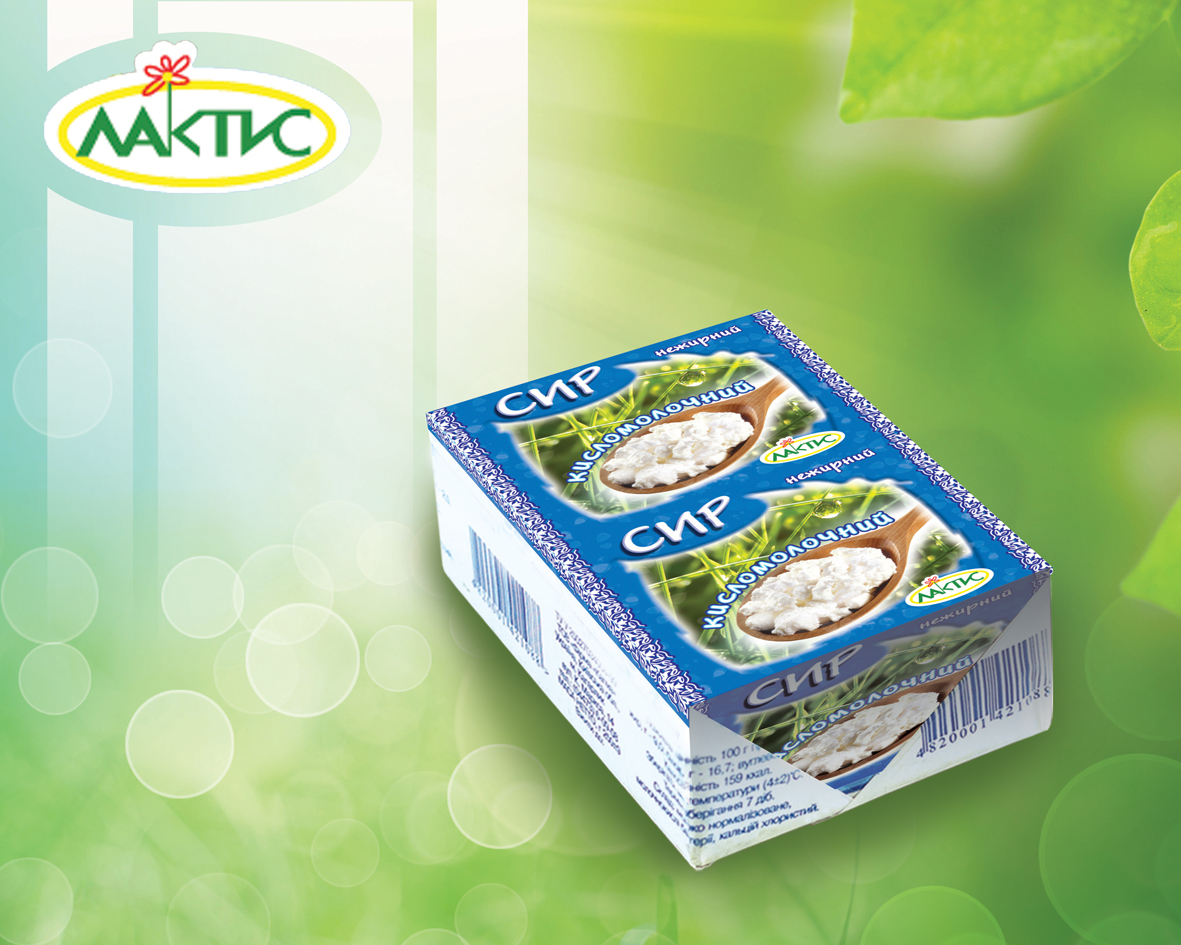 СИР кисломолочний нежирний ТМ "ЛАКТИС"