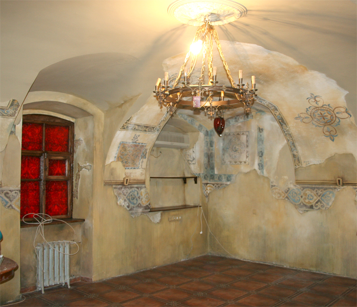 роспись по стенам в ресторане "А.Ф. Кони"