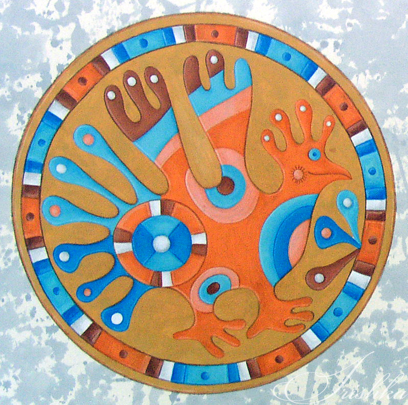 Рисунок-проект керамической тарелки