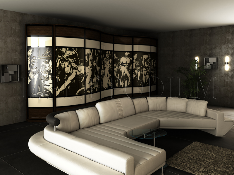 шкаф в интерьере для Light Podium #8