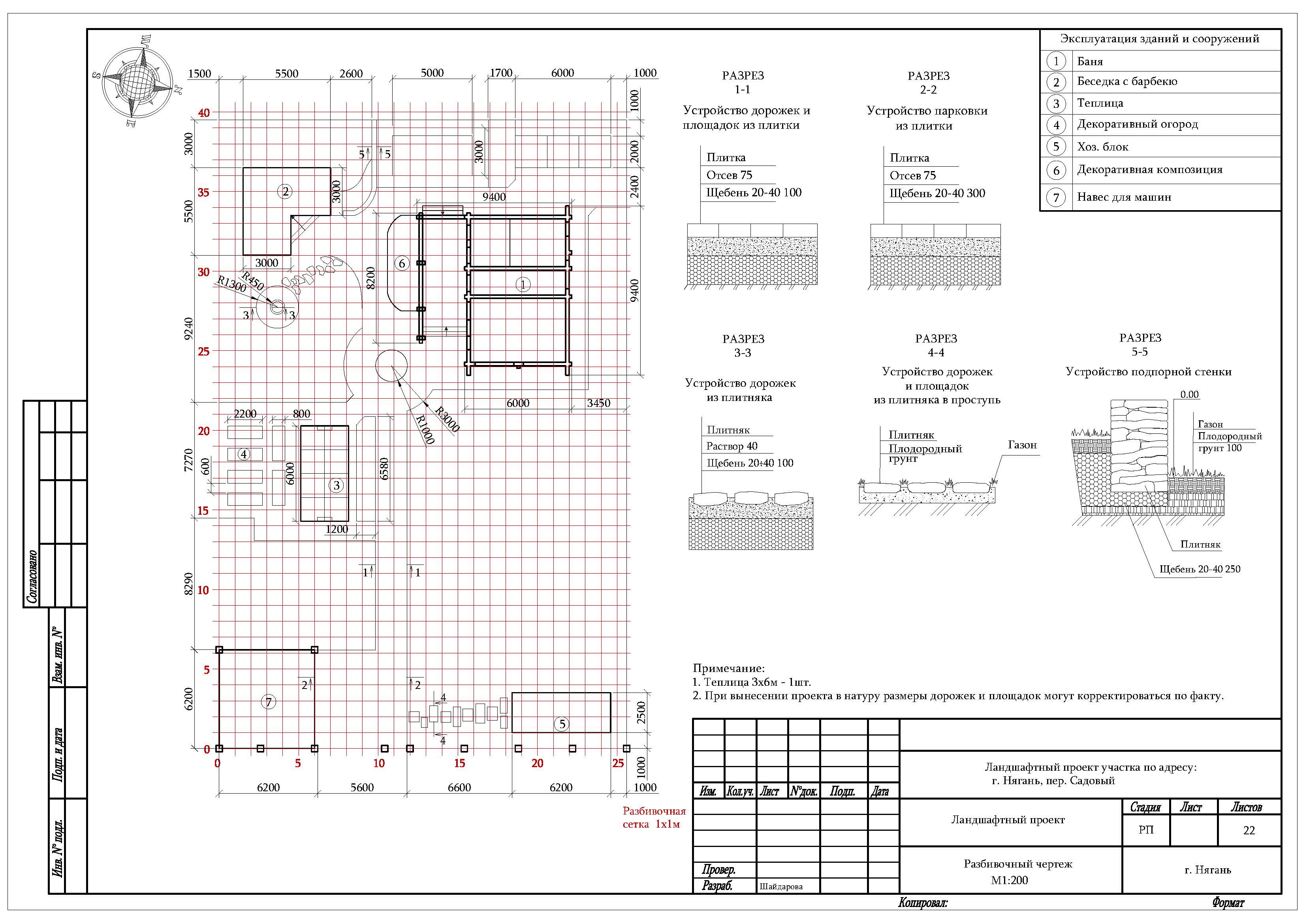 Ландшафтный проект, Нягань, пер. Садовый
