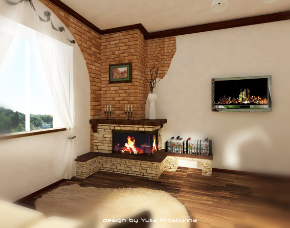 Столовая в "Чешском Доме" с элементами "кантри"