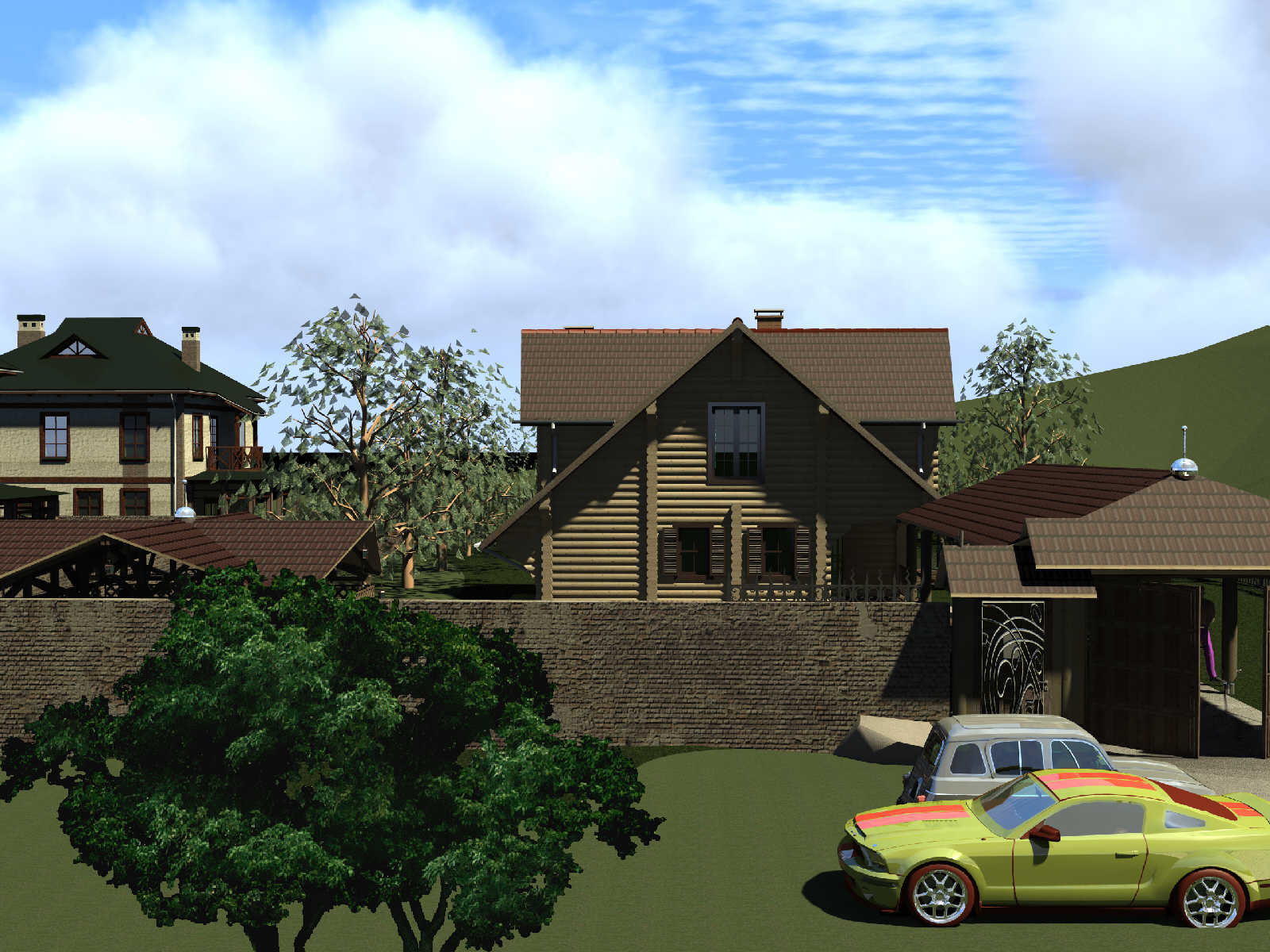 Сруб коттедж