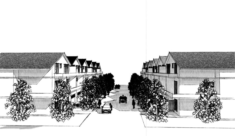Таунхауз, концепция для коттеджного посёлка в г.Ростов на Дону