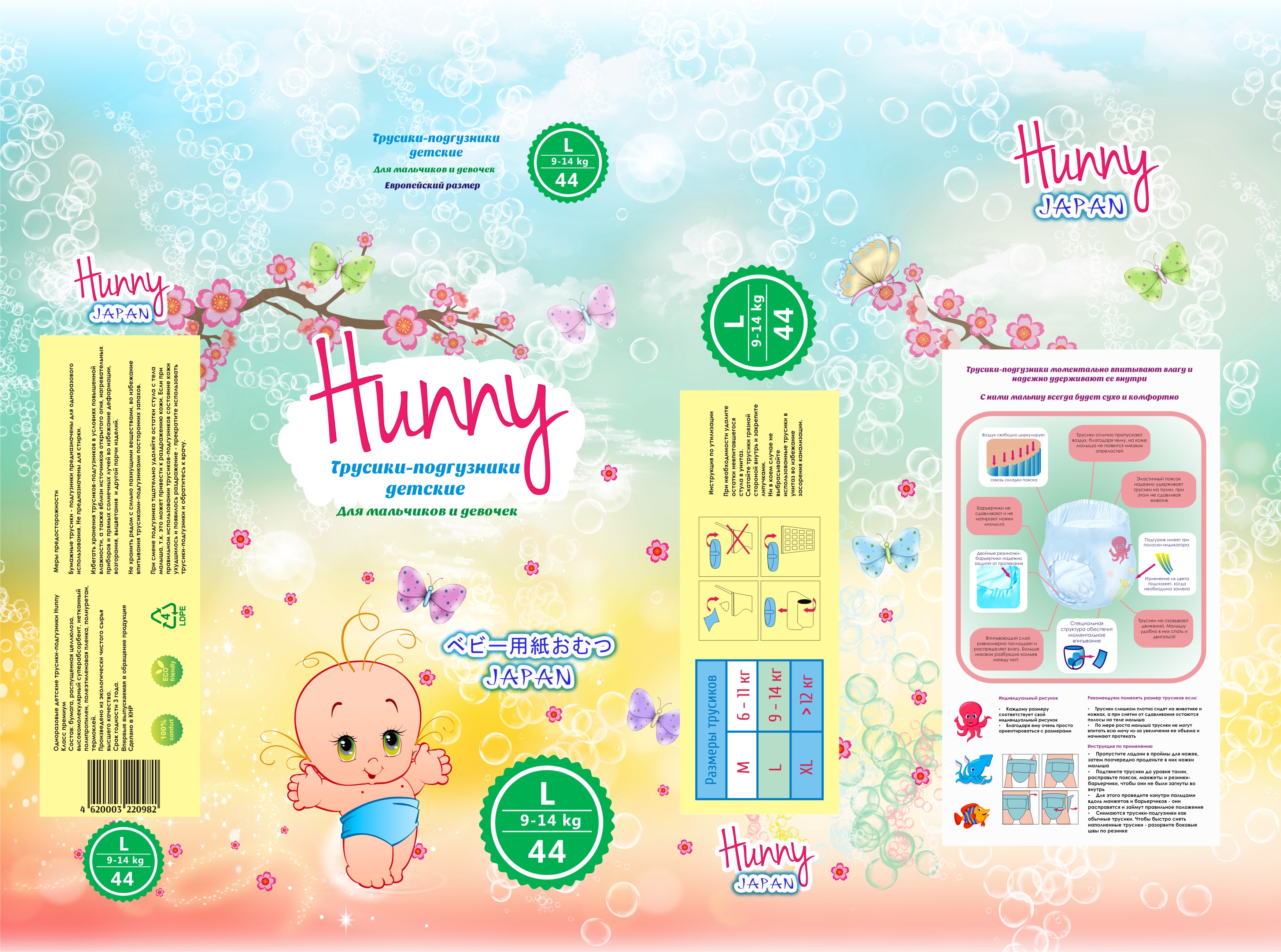 Дизайн упаковки подгузников