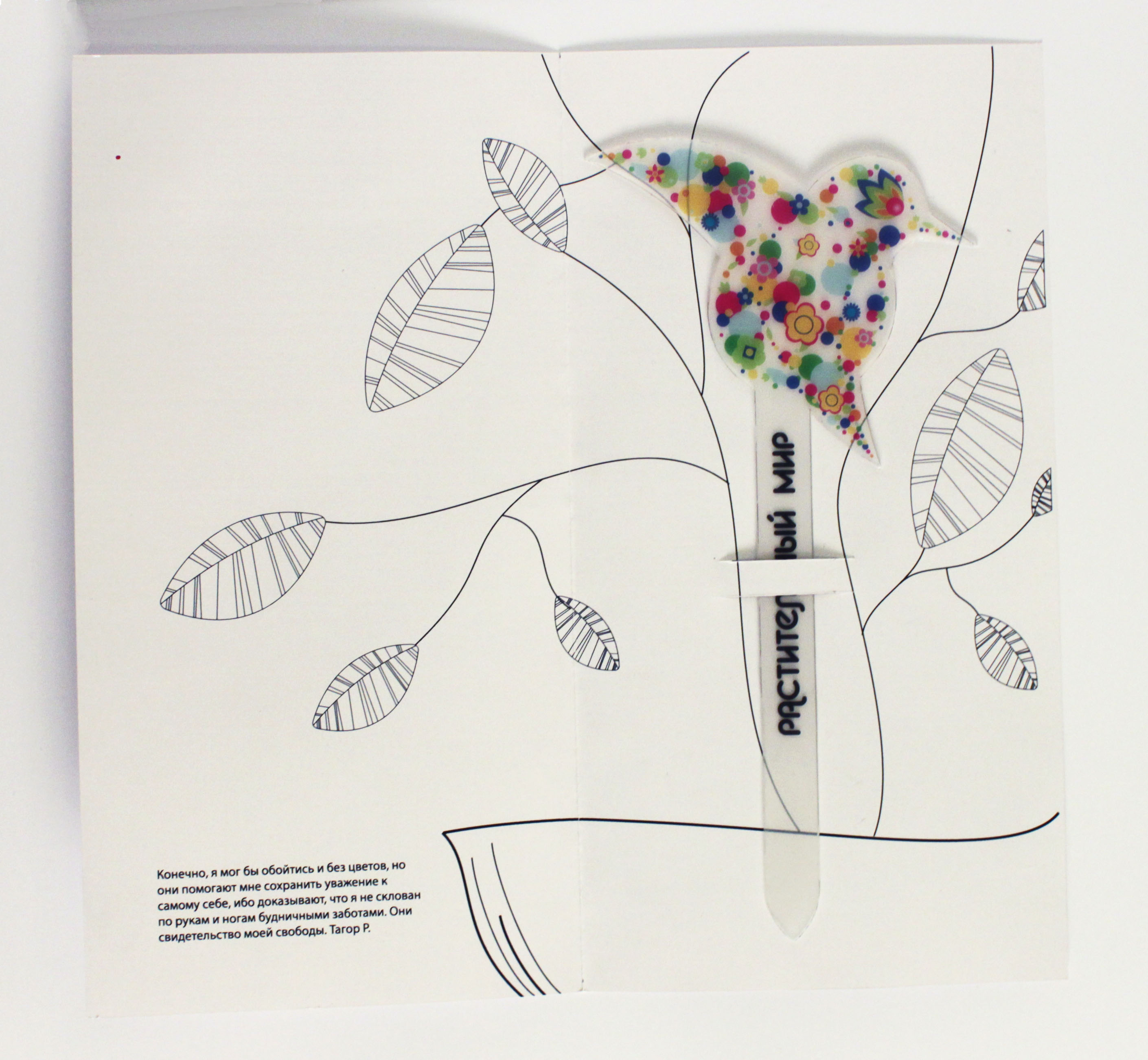 открытка для сувенирной продукции фирмы "Растительный мир"