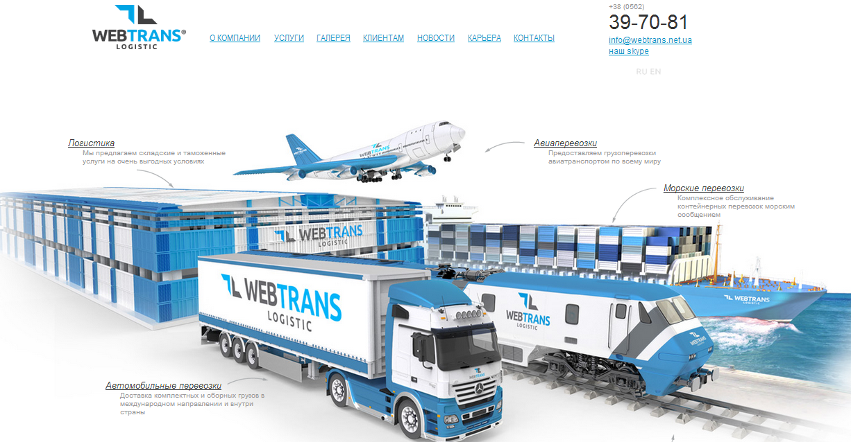 Разработка сайтов "под ключ"