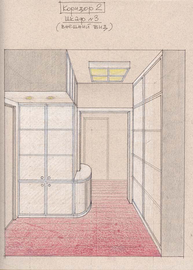 Эскизный проект прихожей