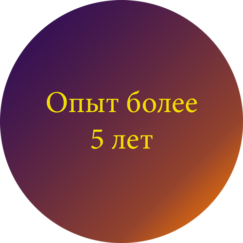 Опыт более 5 лет