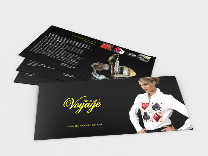 Флаер для бутика Voyage